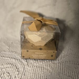 Vanilla Almond Bath Fizzer with Gold Ribbon